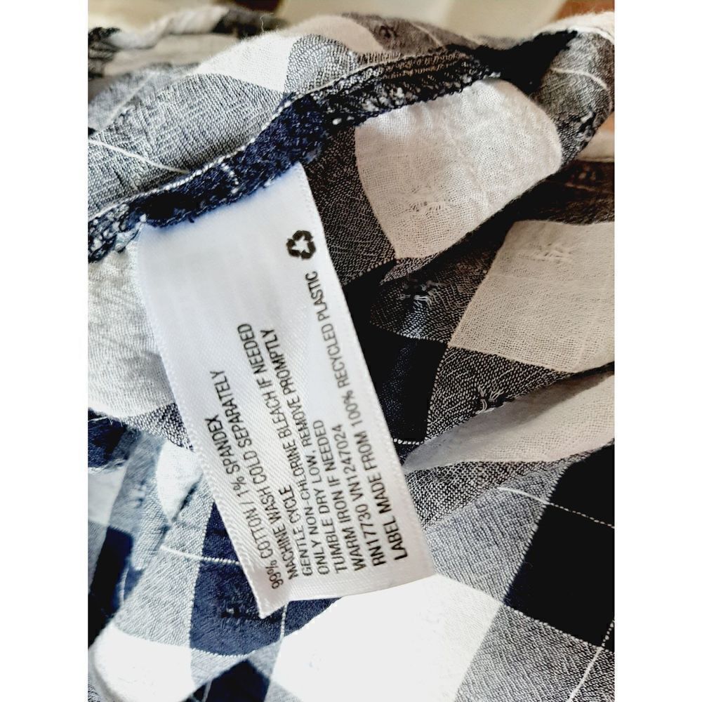 Universal thread blue plaid XXL Blouse - Picture 5 of 5